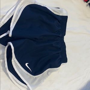 nike dri-fit navy shorts size small